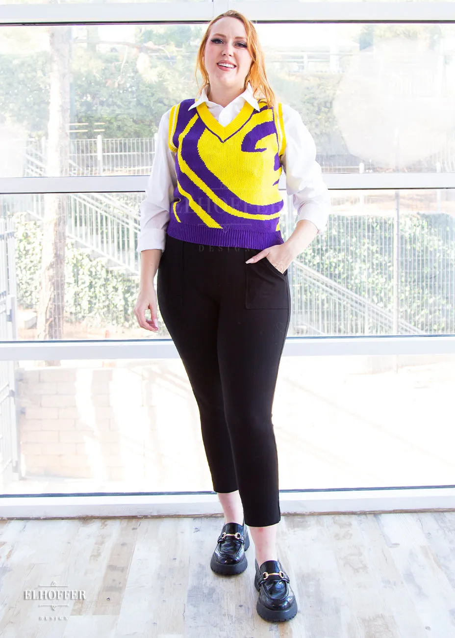 Galactic Artist Cropped Sweater Vest