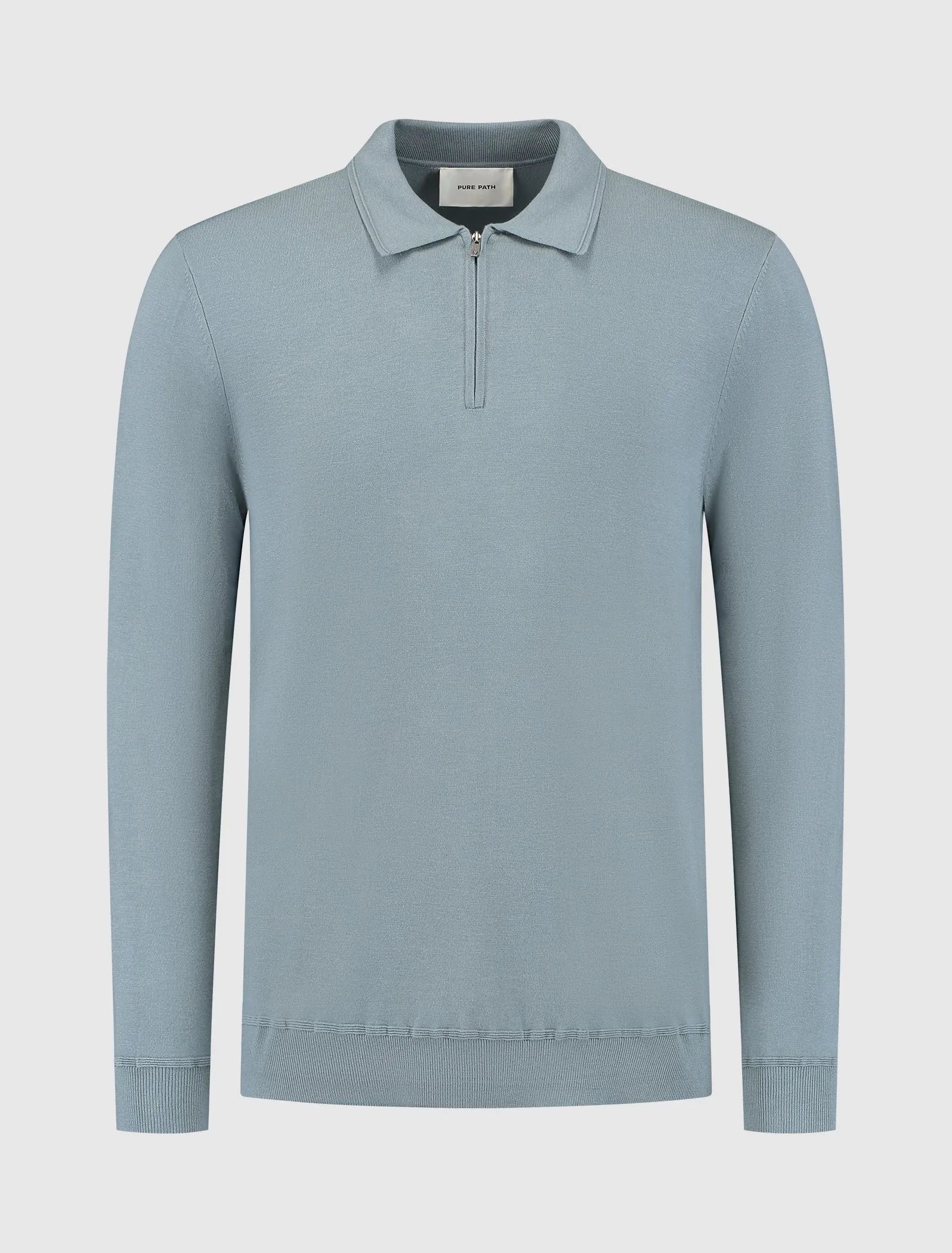 HALFZIP POLO KNITWEAR BLUE