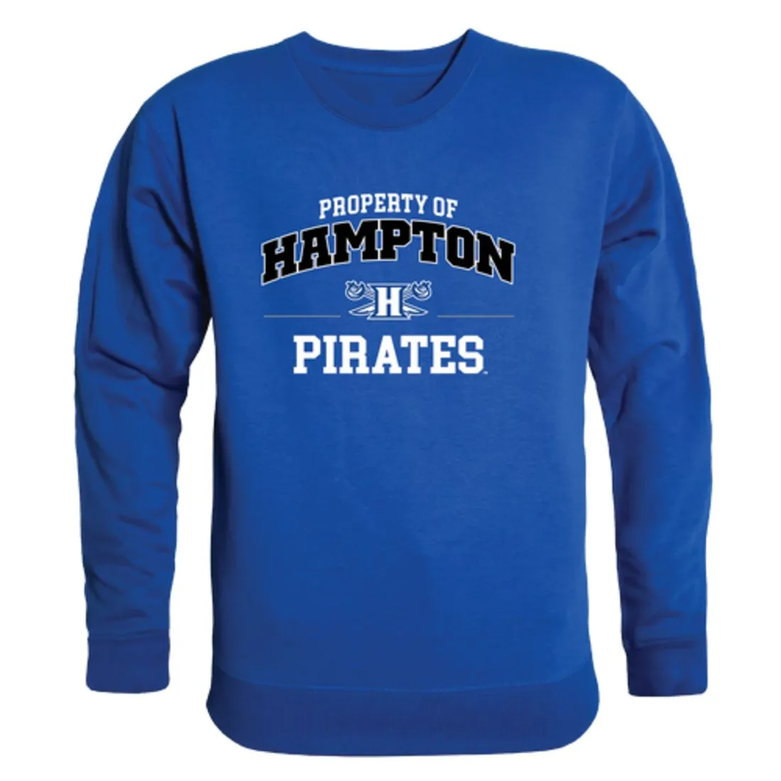 Hampton University Pirates Property Fleece Crewneck Pullover Sweatshirt
