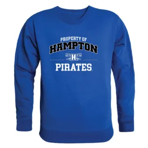 Hampton University Pirates Property Fleece Crewneck Pullover Sweatshirt