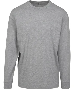 Heather Grey - Long sleeve with cuff rib