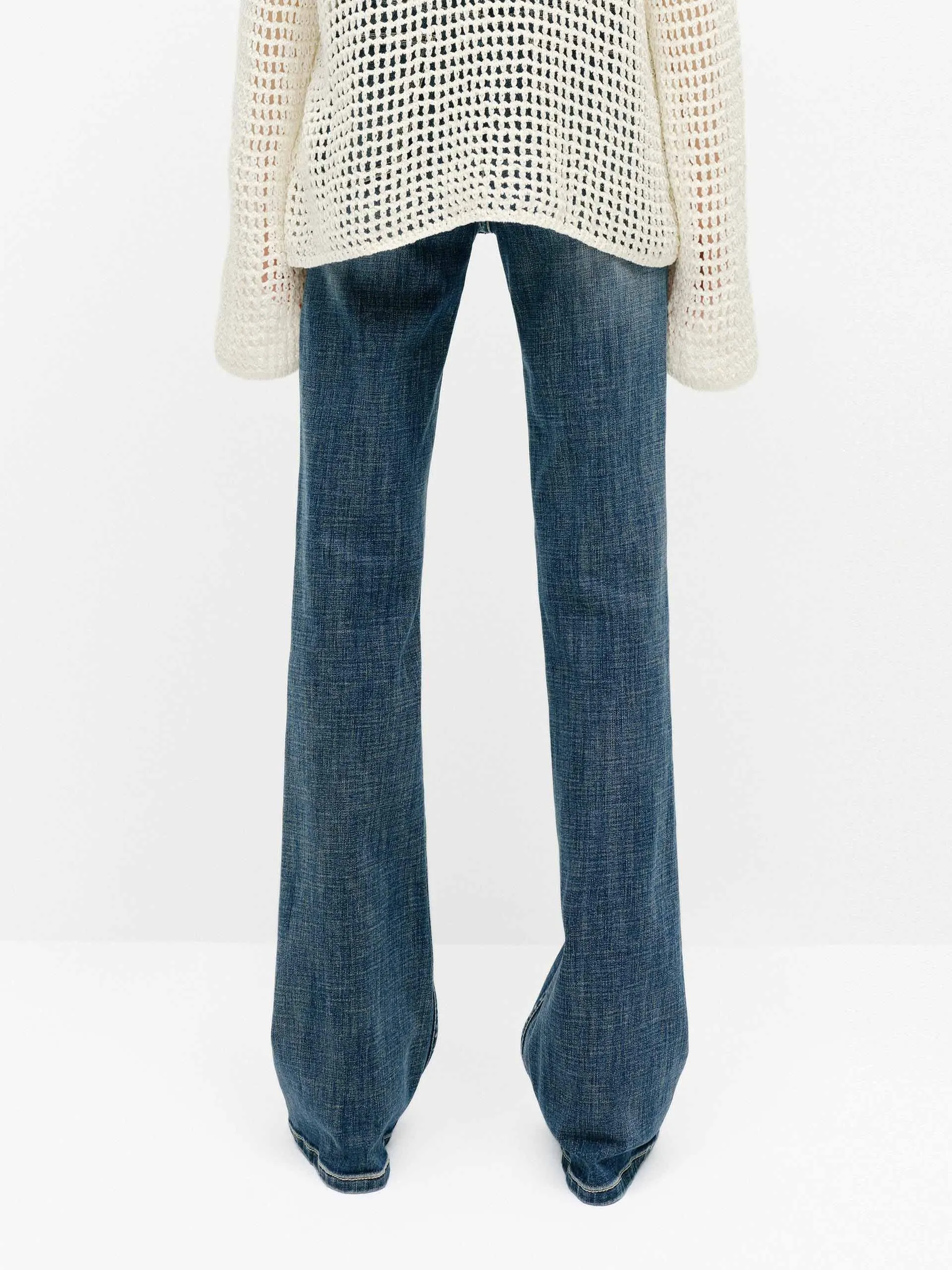 High Waist Straight Jeans