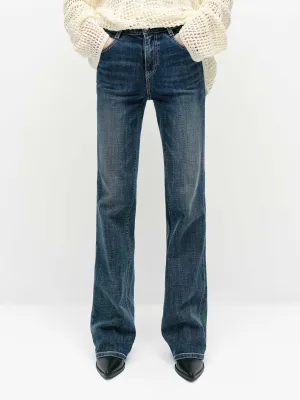 High Waist Straight Jeans