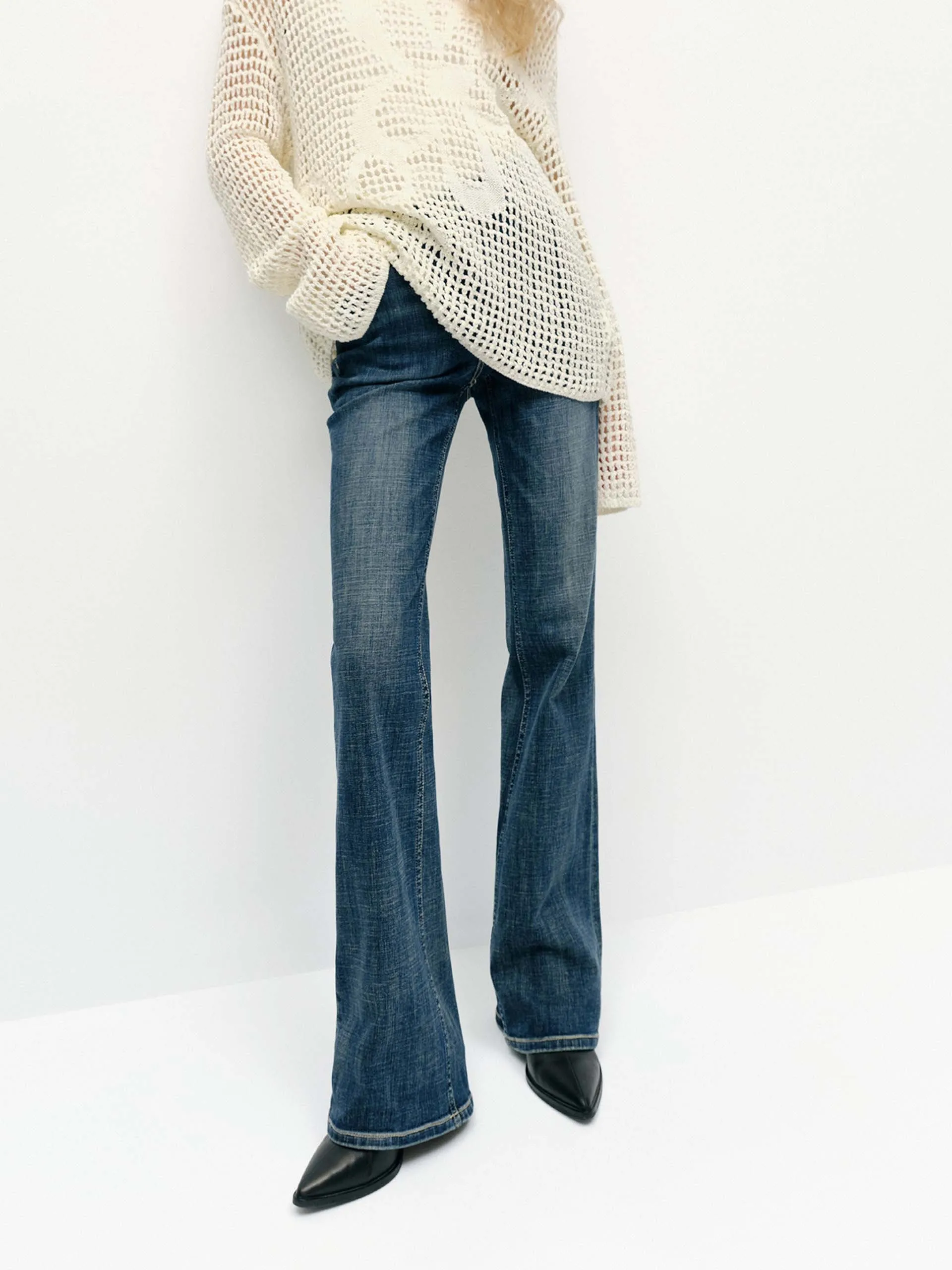 High Waist Straight Jeans