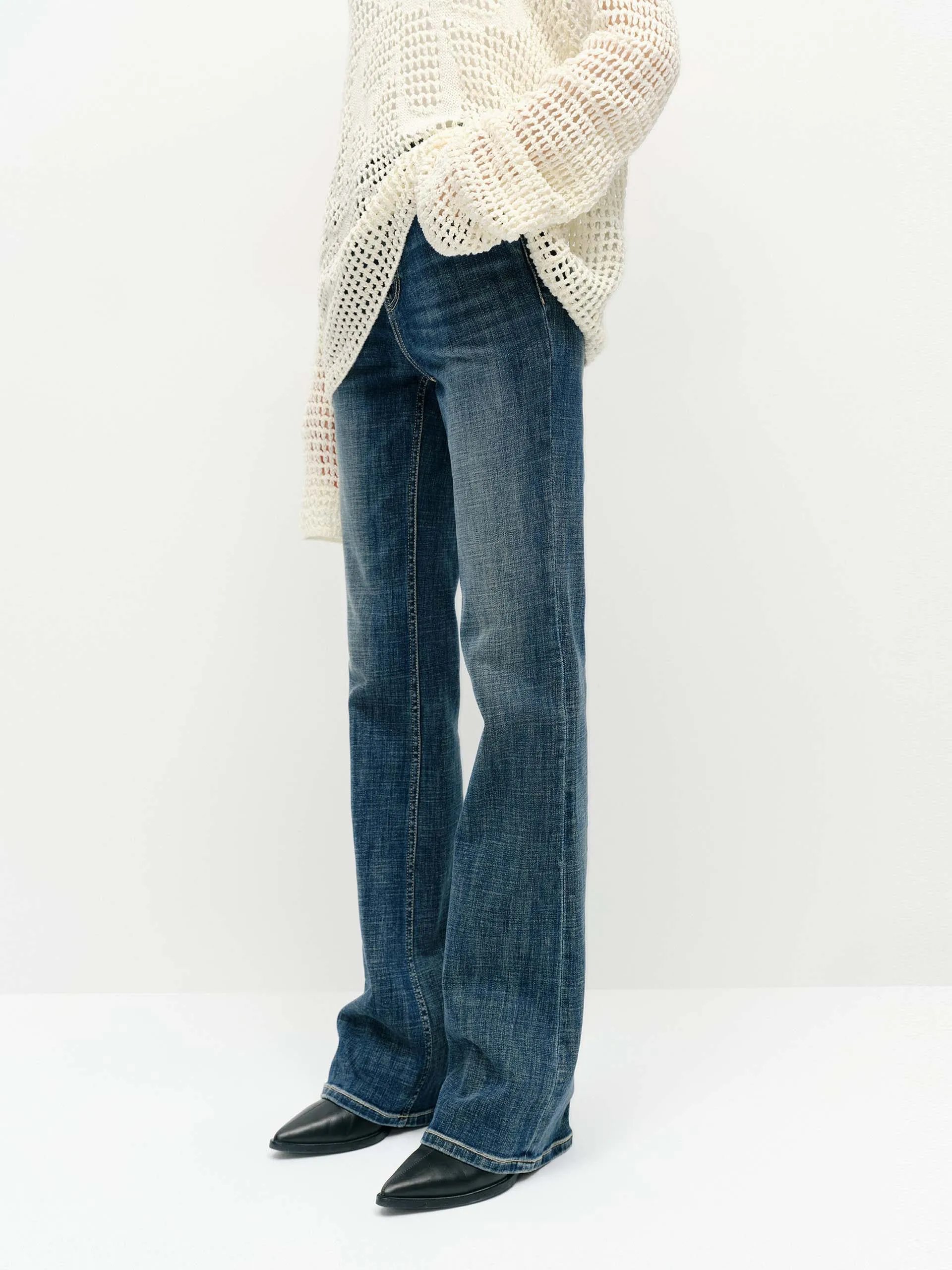 High Waist Straight Jeans