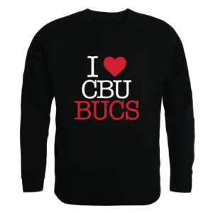 I Love Christian Brothers University Buccaneers Fleece Crewneck Pullover Sweatshirt