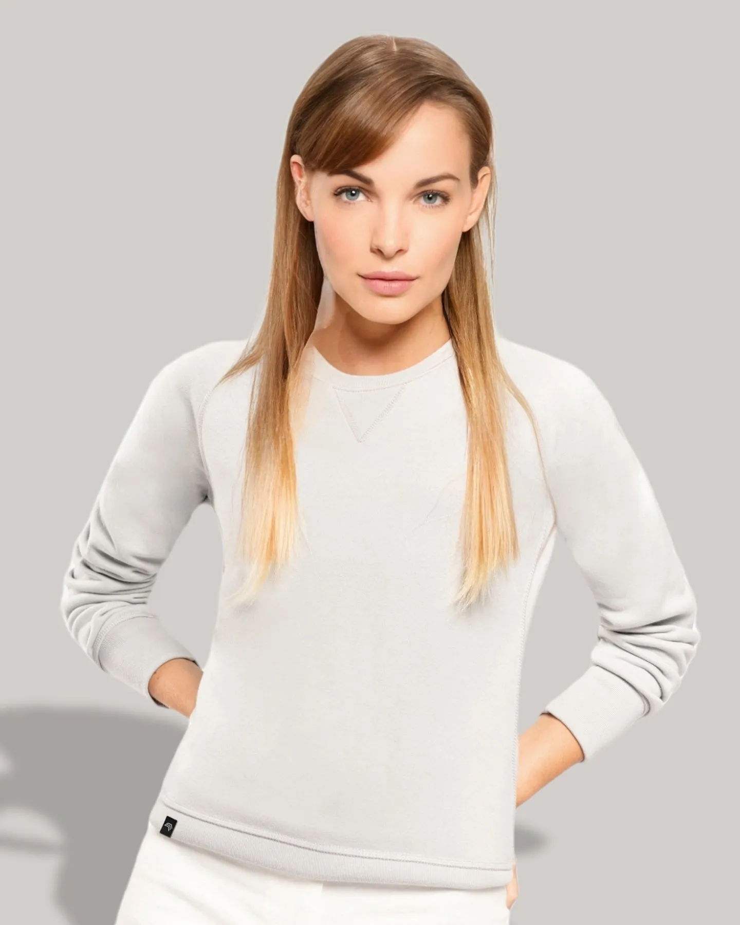 KRB K481 ― Damen Raglan Bio-Baumwolle Sweatshirt - Clay Grau Braun Beige