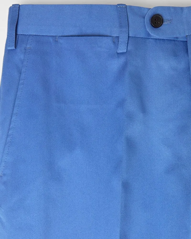 Light Blue Cotton Trousers
