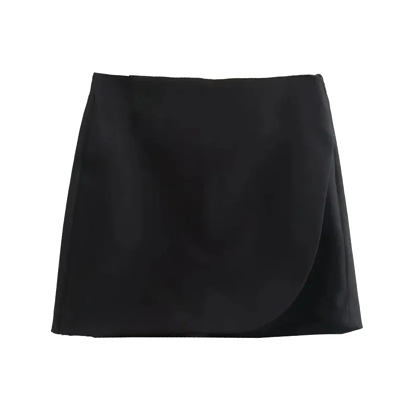 LVSANW Black Pink Sex Mini Skirt Shorts Woman High waist Shorts Women's Summer Shorts Autumn Fashion Wrap Shorts skirt