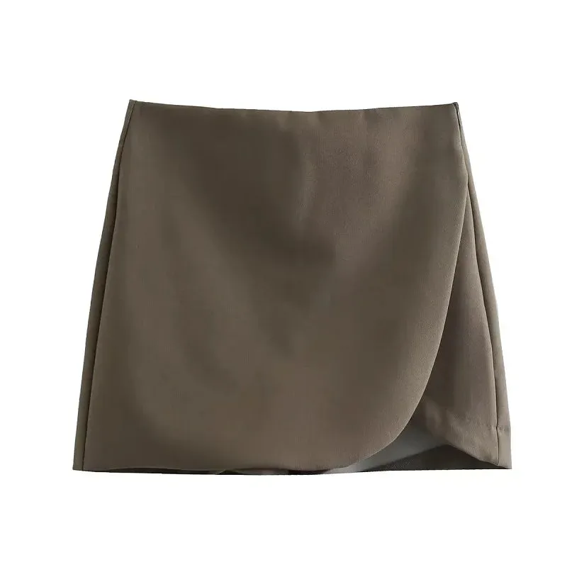 LVSANW Black Pink Sex Mini Skirt Shorts Woman High waist Shorts Women's Summer Shorts Autumn Fashion Wrap Shorts skirt