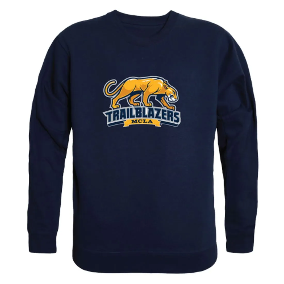 Massachusetts College of Liberal Arts Trailblazers Collegiate Fleece Crewneck Pullover Sweatshirt