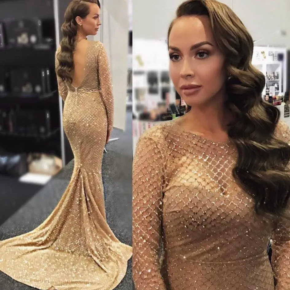 Maxi Dress Elegant Mermaid Dress Evening Shiny Party Dresses