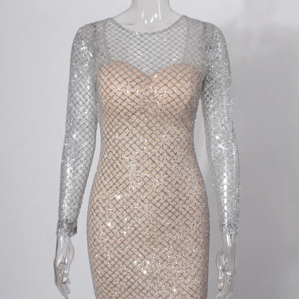 Maxi Dress Elegant Mermaid Dress Evening Shiny Party Dresses