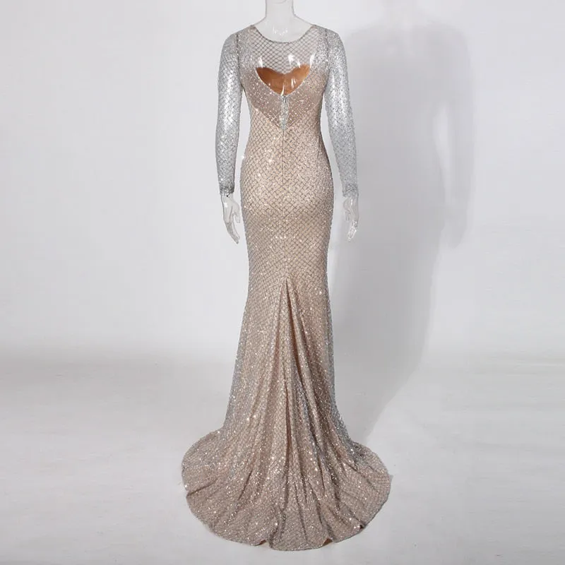 Maxi Dress Elegant Mermaid Dress Evening Shiny Party Dresses