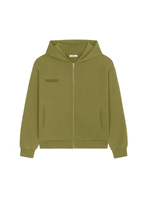Mens DNA Heavyweight Zipped Hoodie—highland green