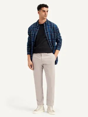 Men's Grey Tapered Trousers