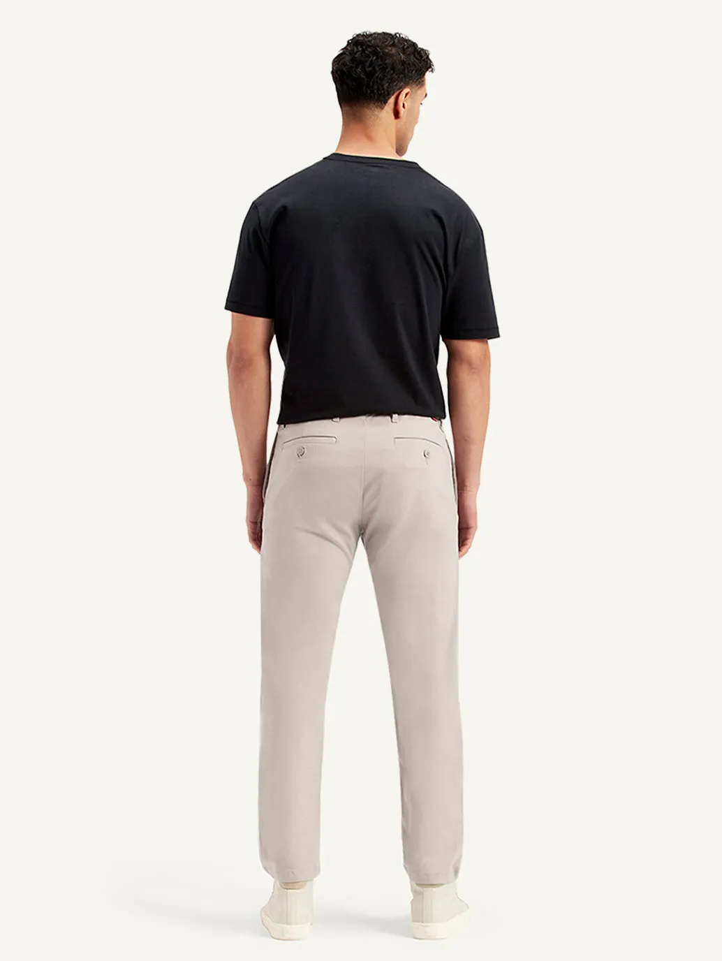 Men's Grey Tapered Trousers