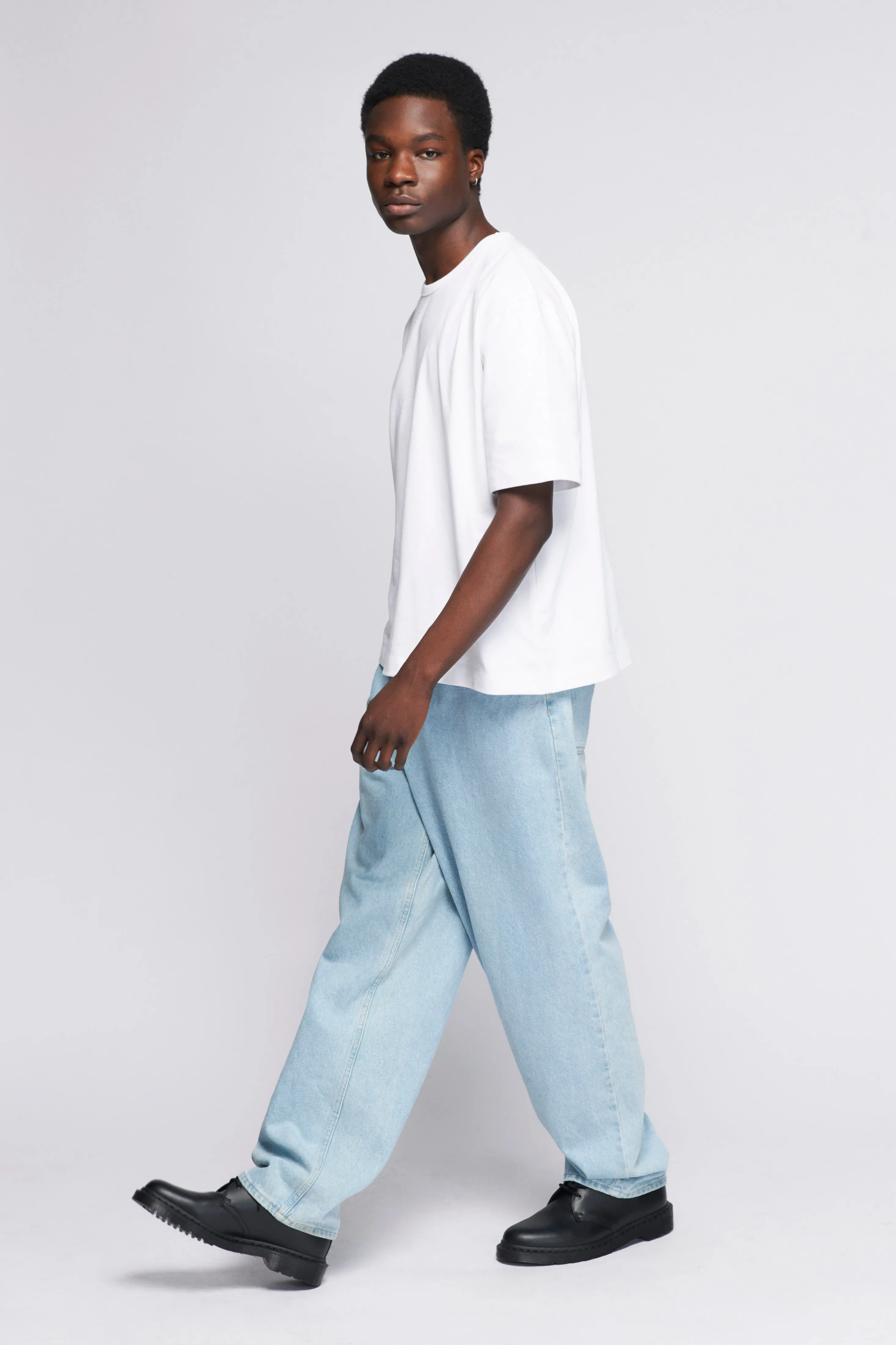 Men's Heavyweight Box Crew in White