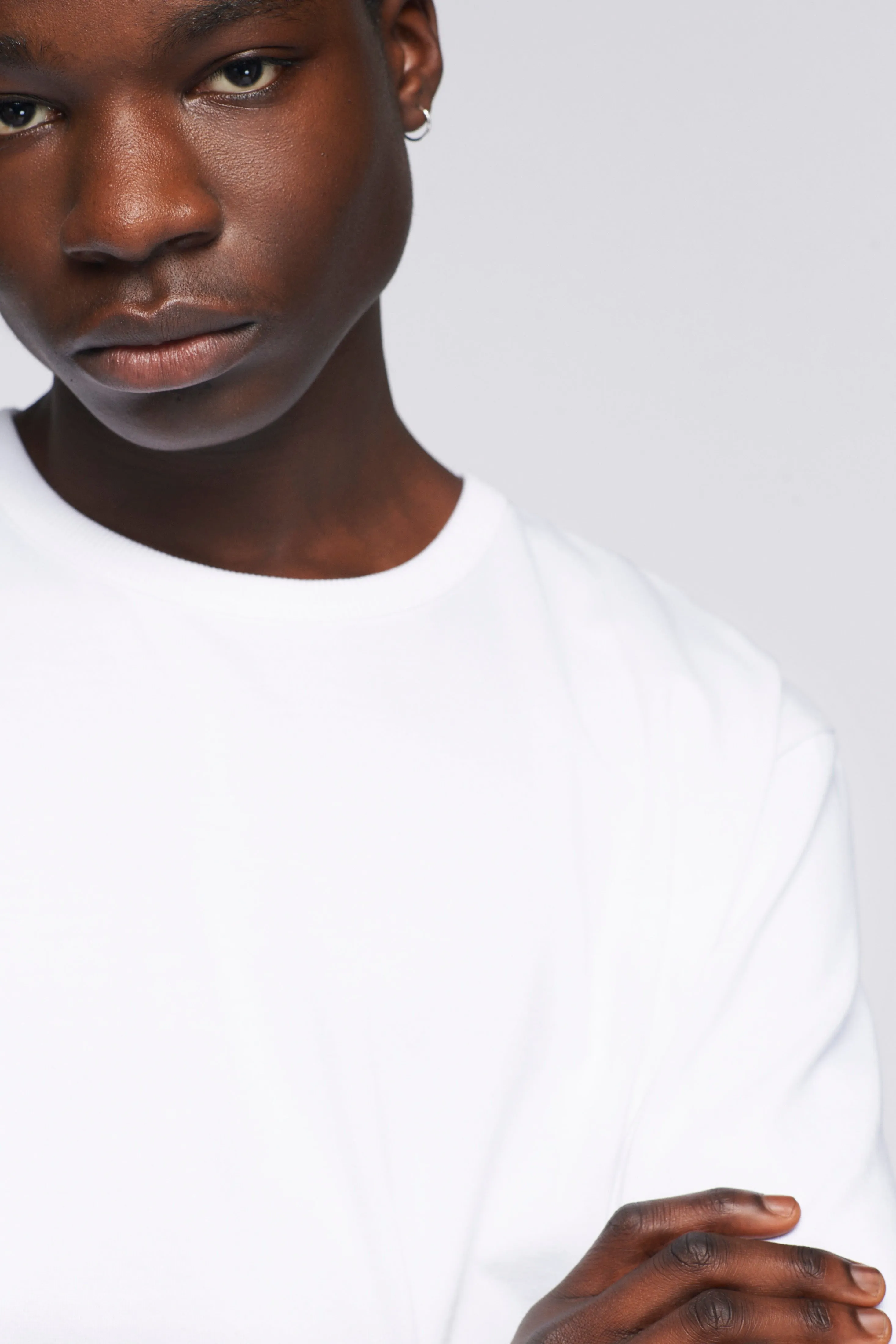 Men's Heavyweight Box Crew in White