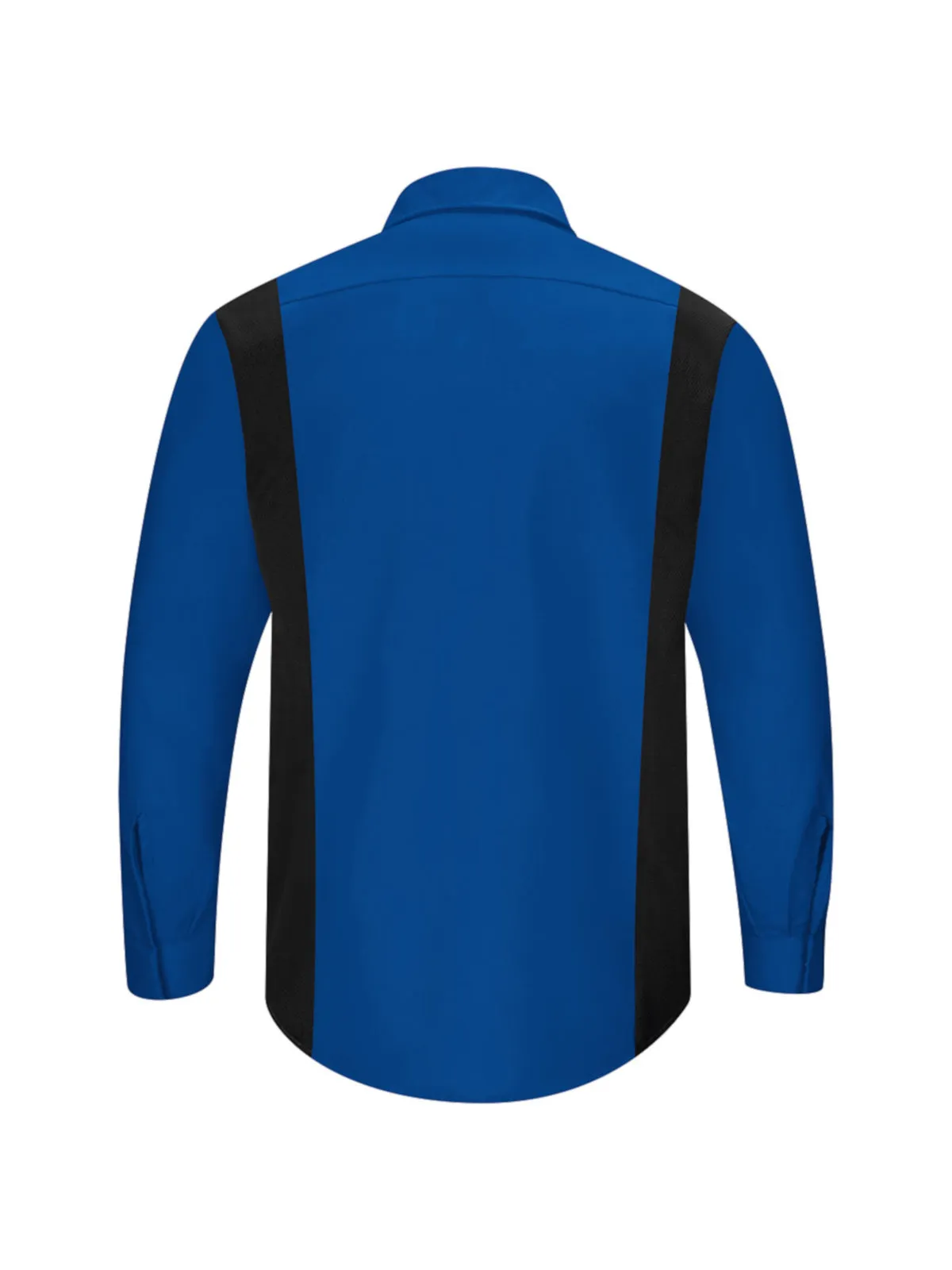 Men's Long Sleeve Performance Plus Shop Shirt - SY32 - Royal Blue/Black Mesh