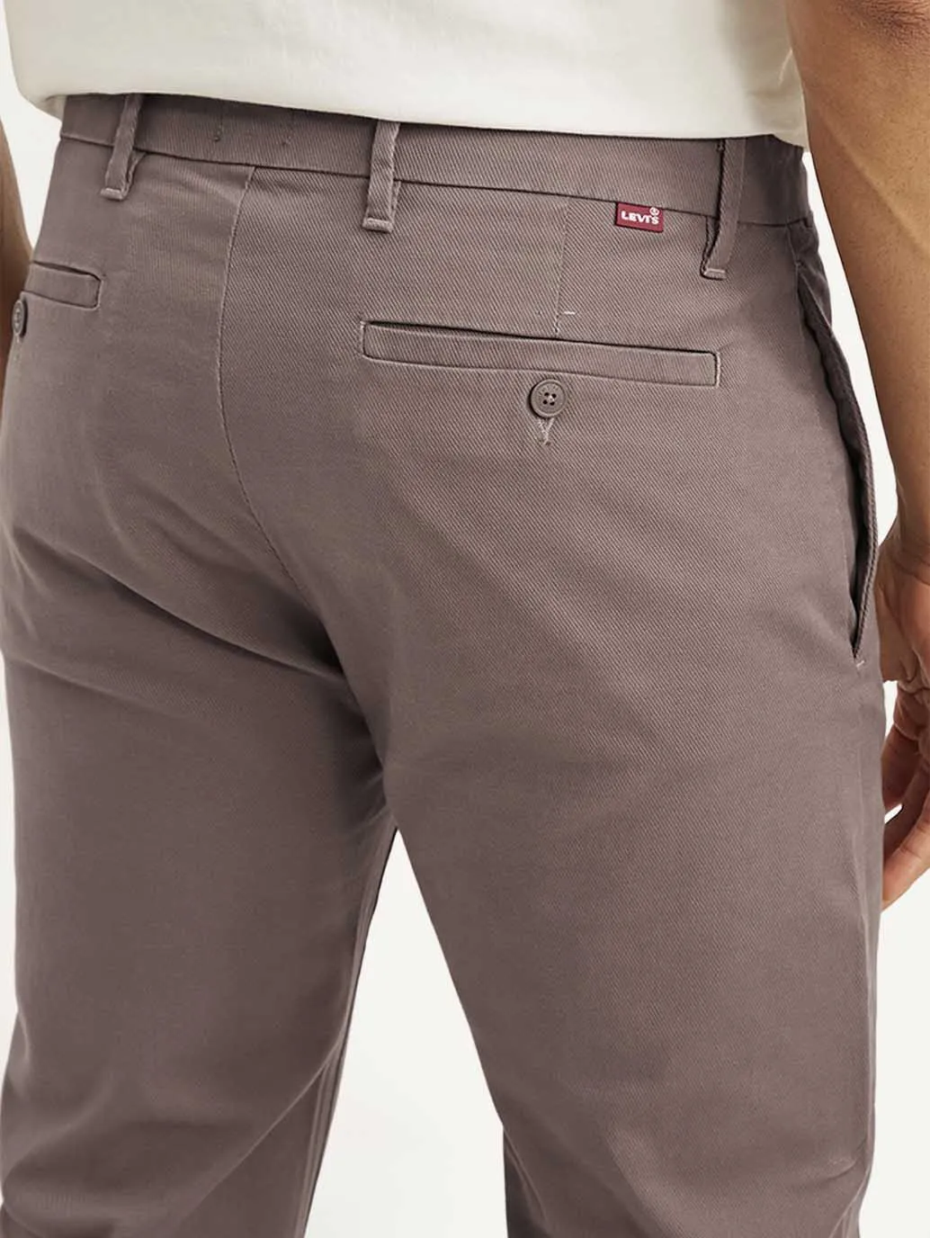 Men's Mauve Tapered Trousers