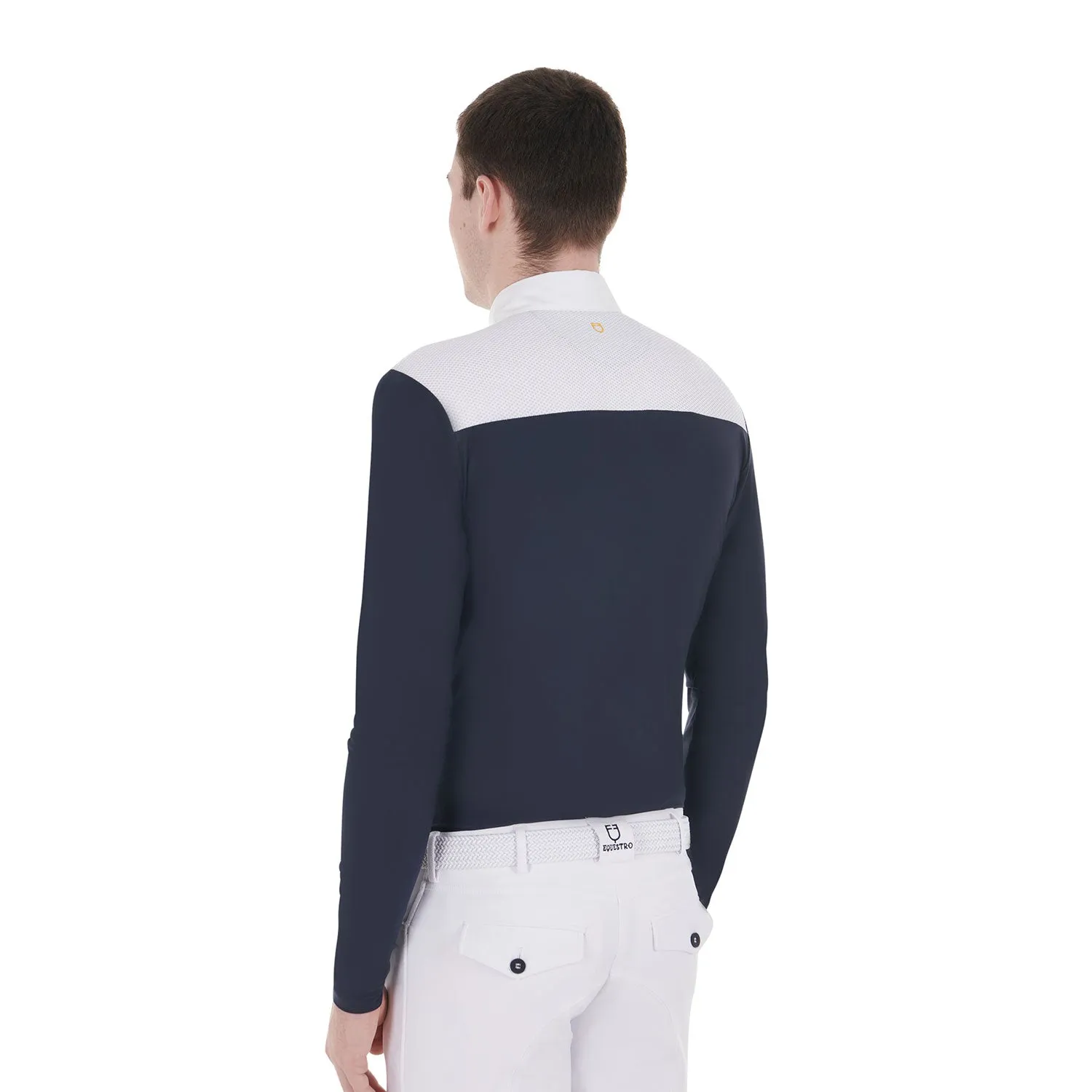 Men's Perforated Long Sleeve Show Shirt
