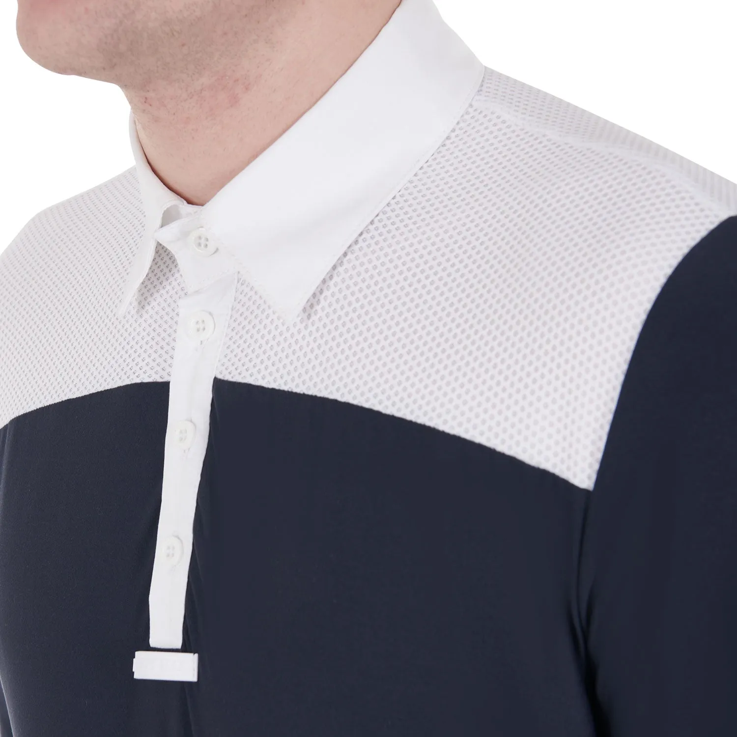 Men's Perforated Long Sleeve Show Shirt