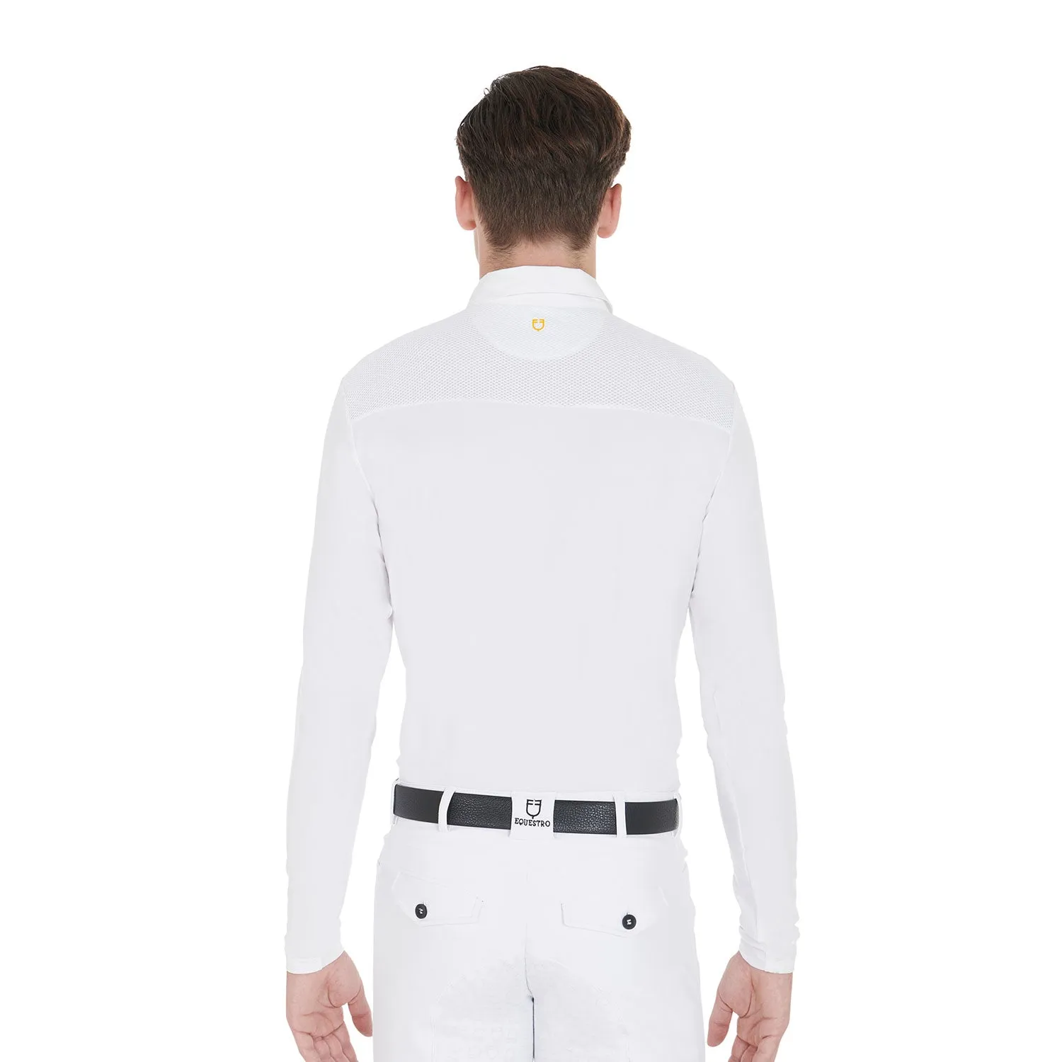 Men's Perforated Long Sleeve Show Shirt
