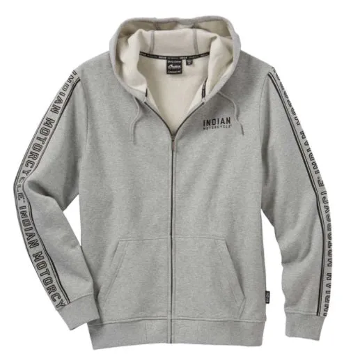 Men's Sleeve Print Hoodie - Gray
