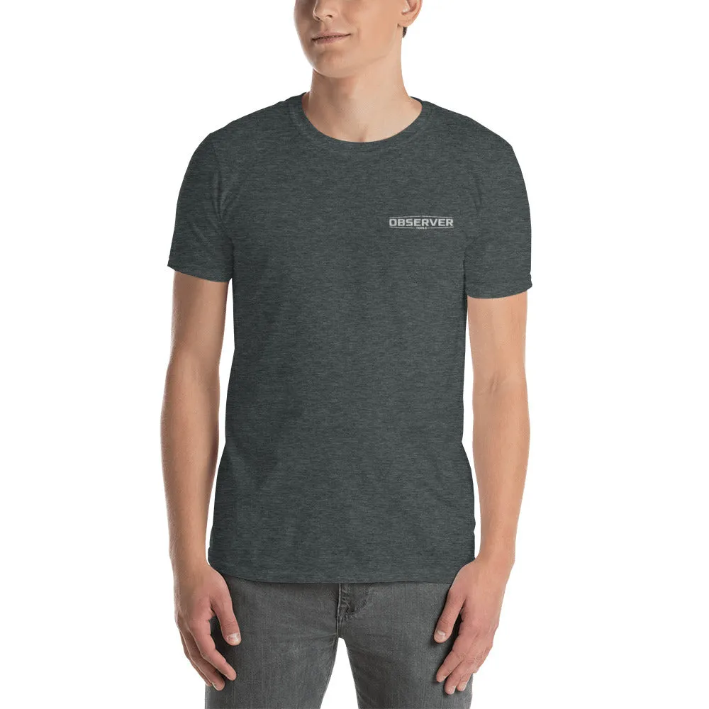 Men's T-Shirt - White Embroidered Logo