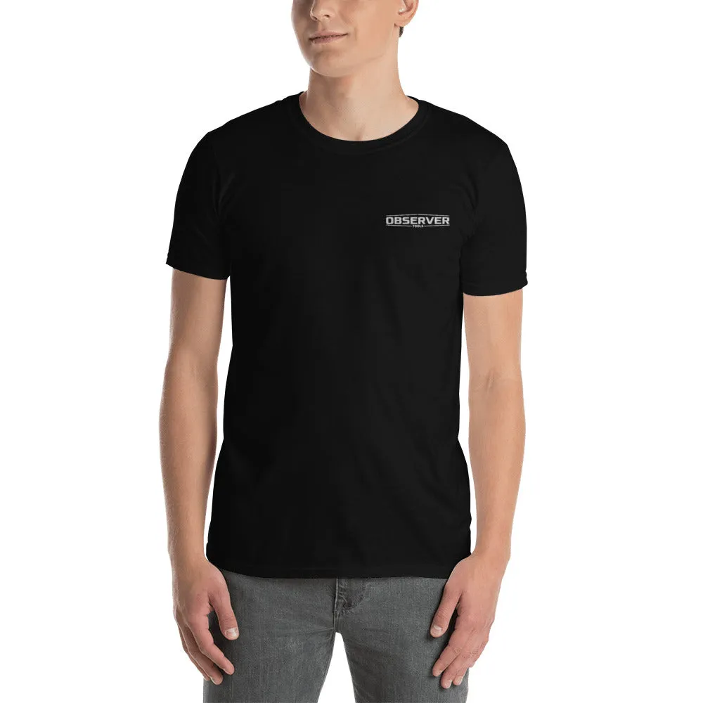 Men's T-Shirt - White Embroidered Logo
