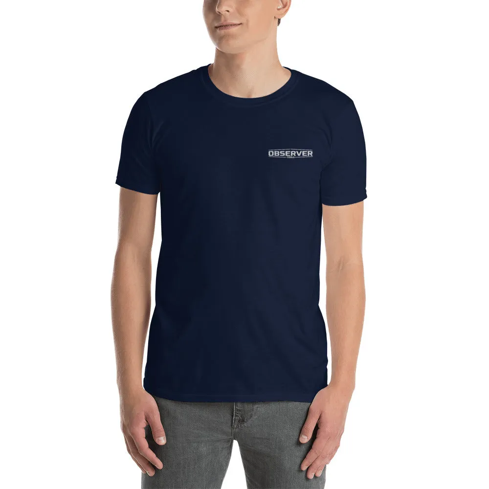 Men's T-Shirt - White Embroidered Logo