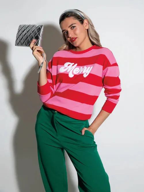 Merry Stripe Sweatshirt