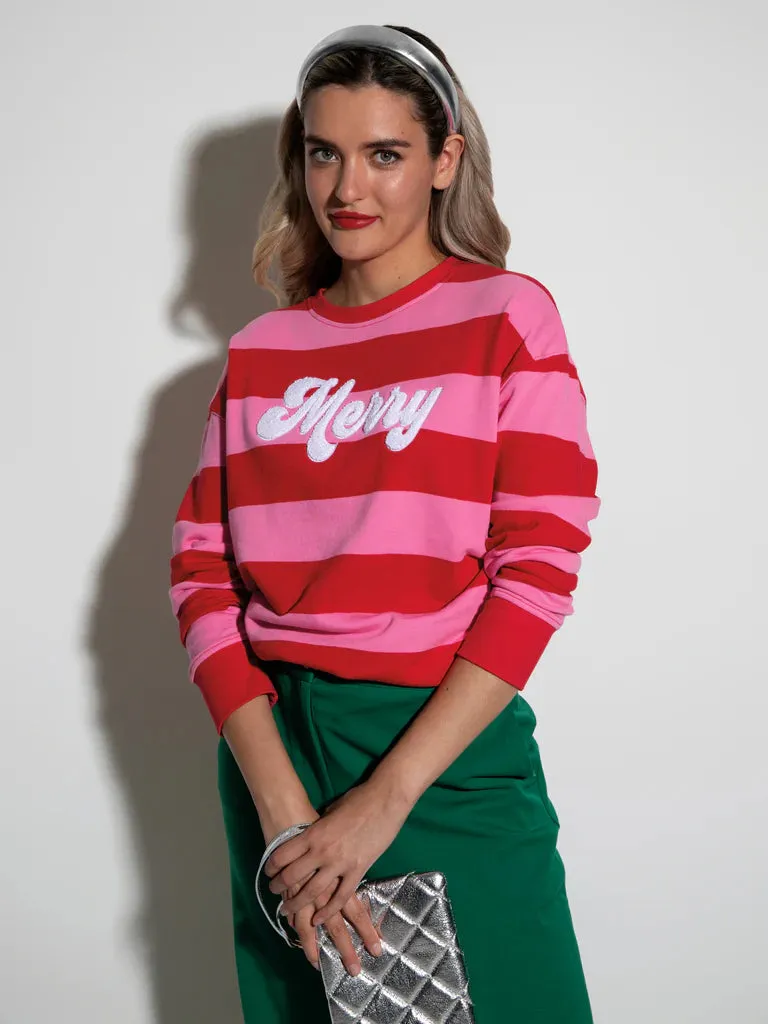 Merry Stripe Sweatshirt