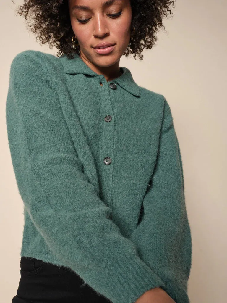 Mos Mosh Mizana Blue Spruce Knit Cardigan