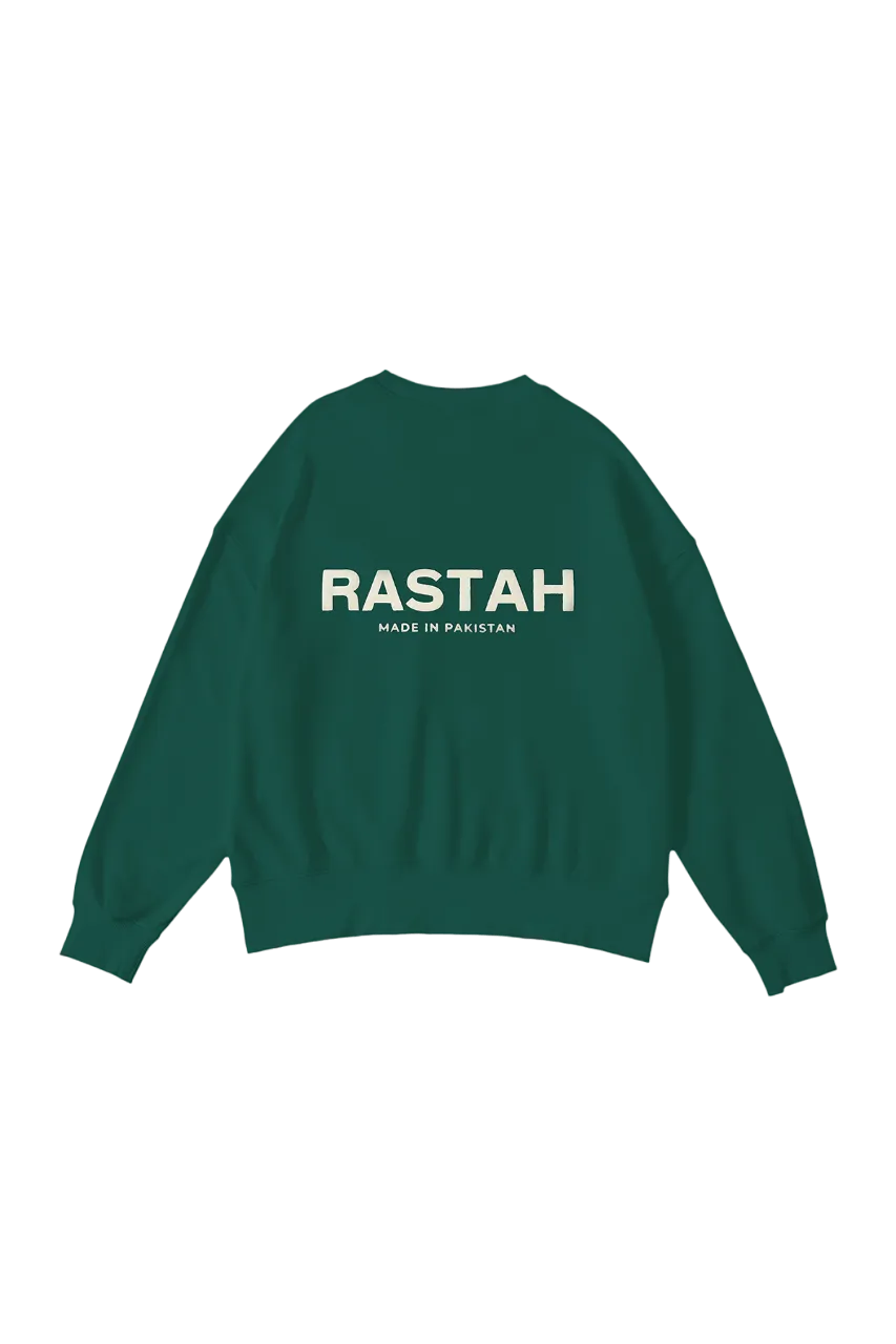 moss green made in pak sweatshirt (v1)