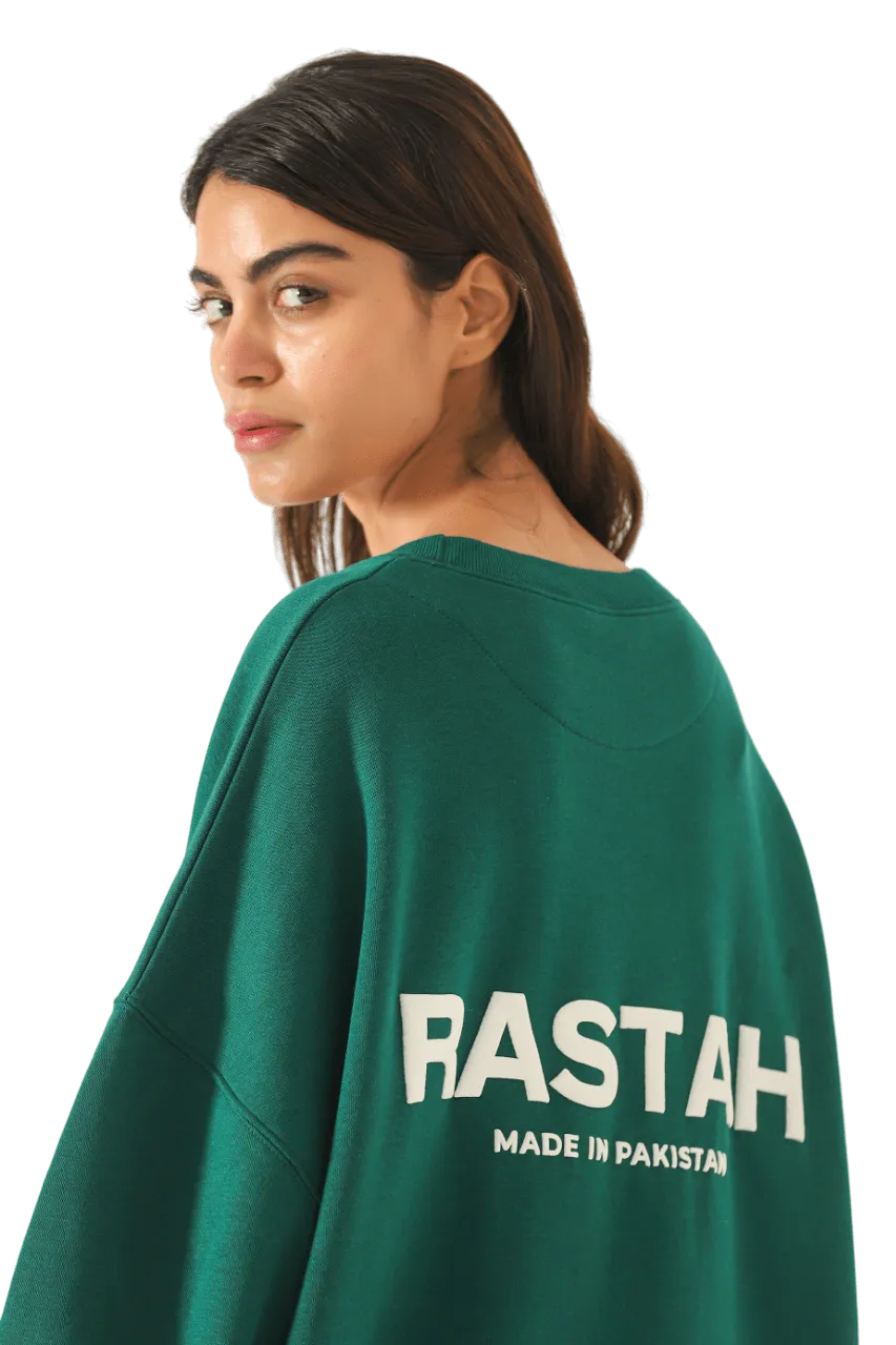 moss green made in pak sweatshirt (v1)