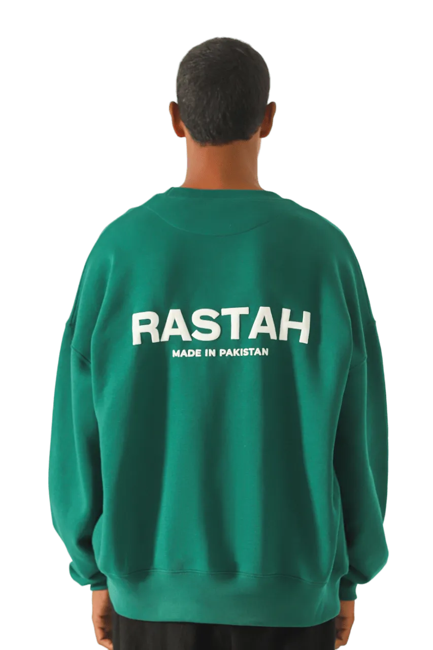 moss green made in pak sweatshirt (v1)
