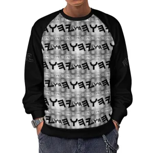 Most High God - Yahuah 01-01 Black Men's Designer Raglan Sweatshirt