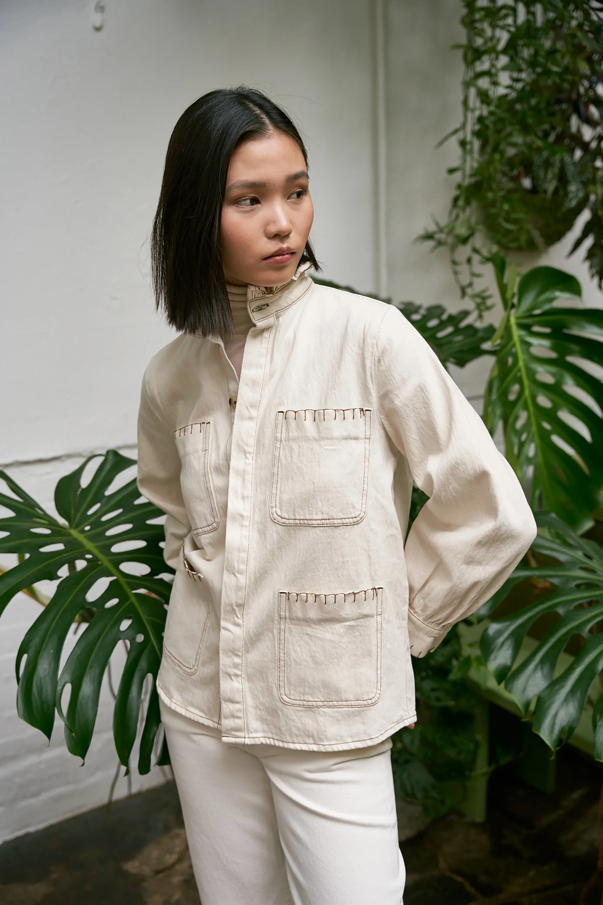 Pablo Jacket in Ecru Denim