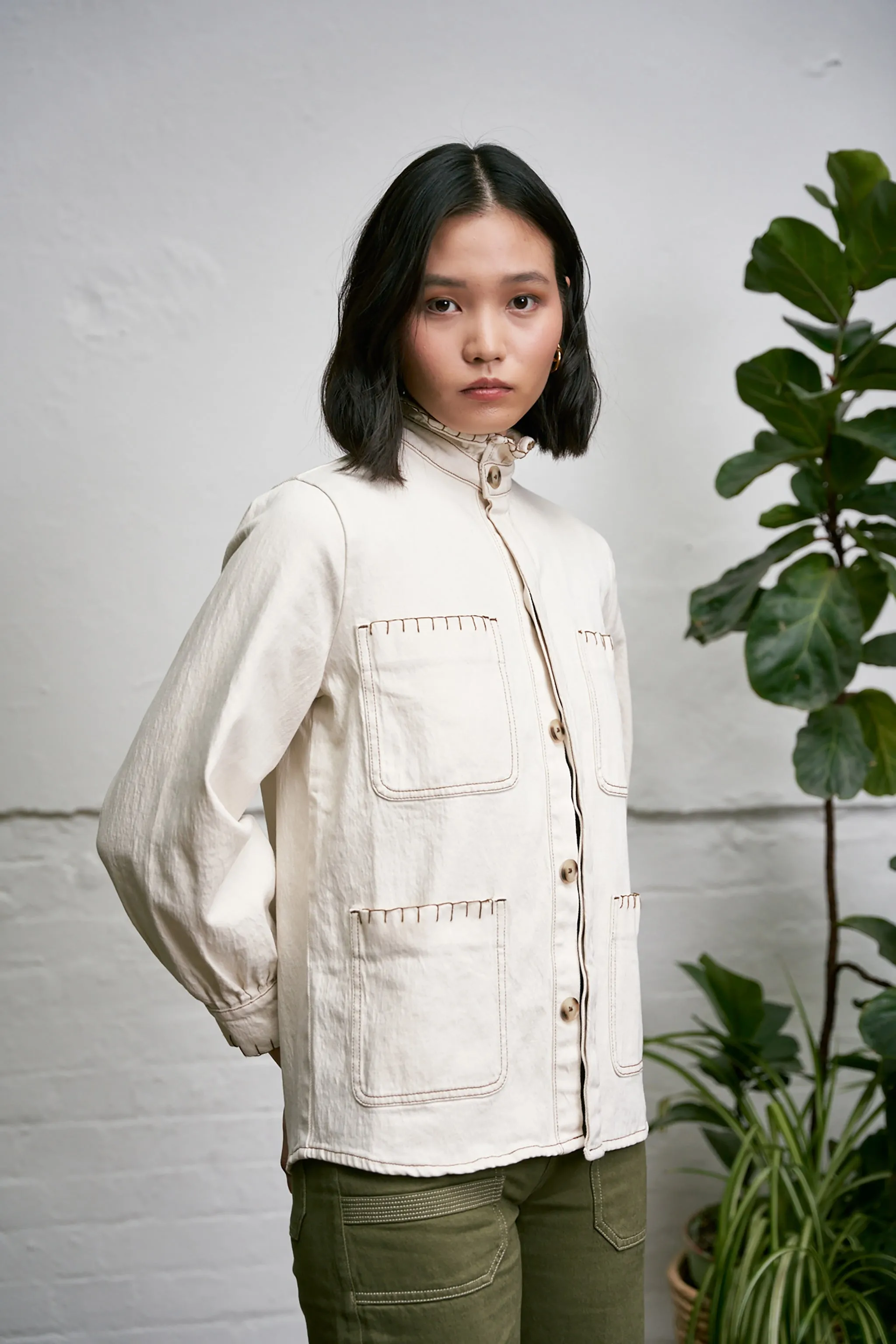Pablo Jacket in Ecru Denim