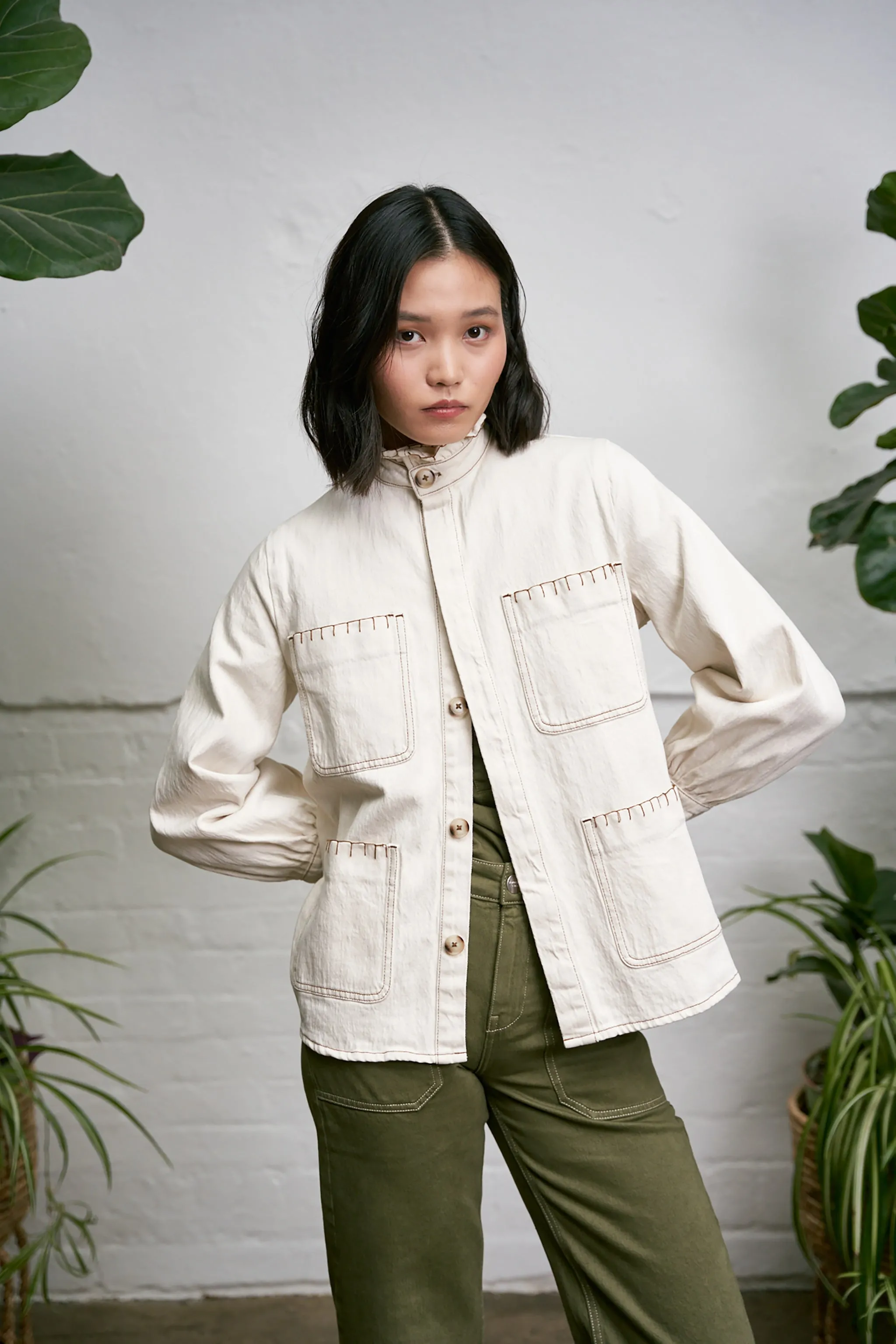 Pablo Jacket in Ecru Denim