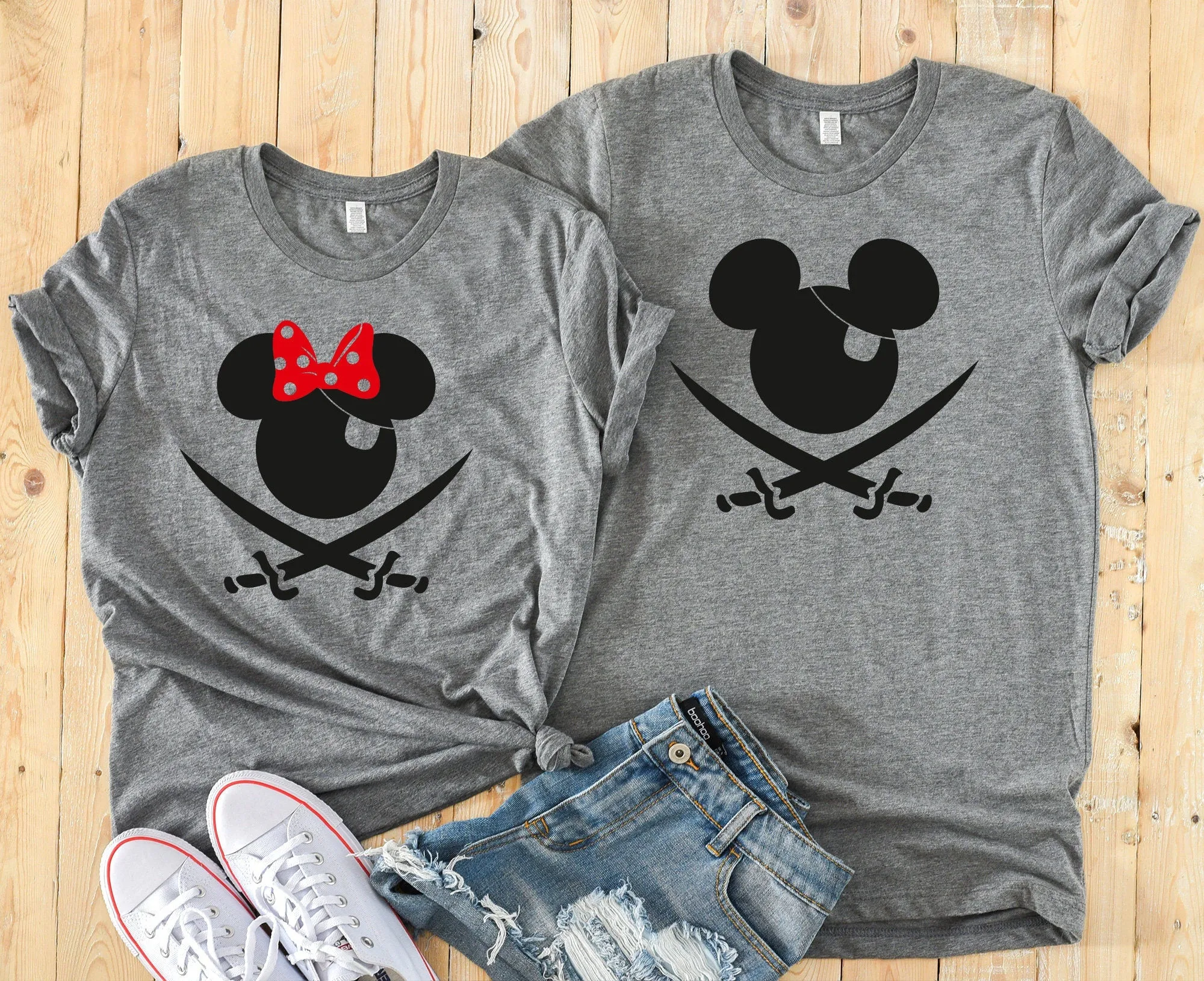 Pirate Minnie and Mickey Shirts - Disney Couples Shirt - Matching Disney Cruise Shirts - Minnie and Mickey Couple Shirt