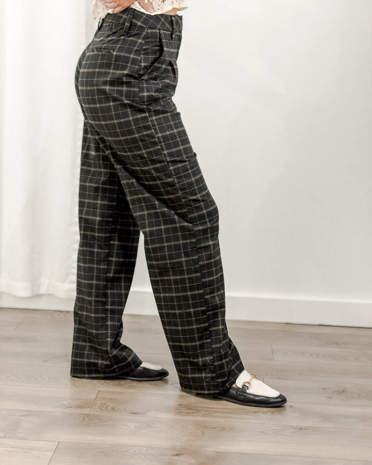 Plaid Eco Trousers