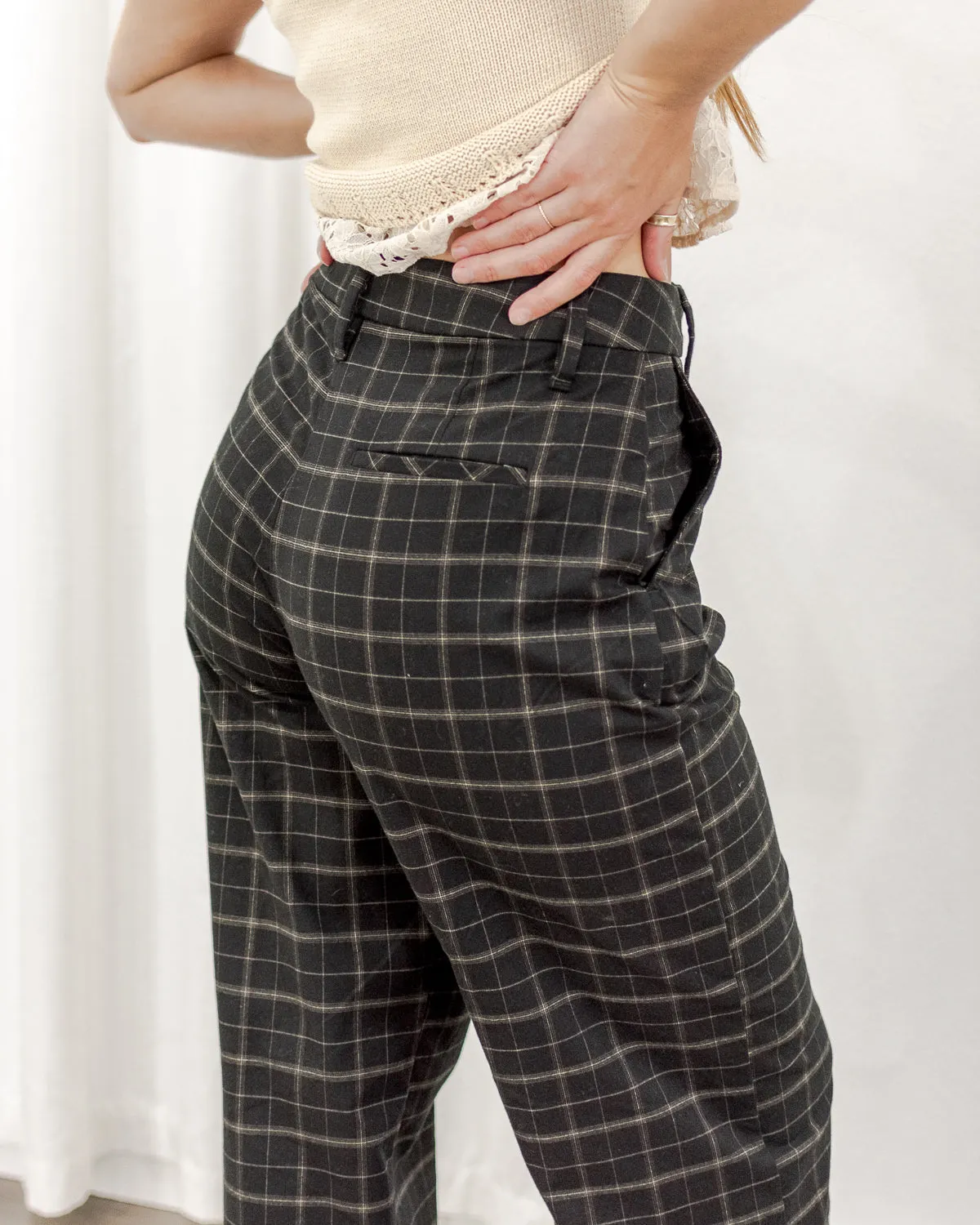 Plaid Eco Trousers