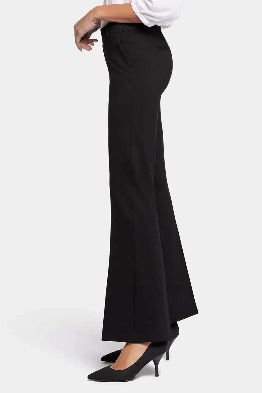 Pull-On Flared Trouser Pants Sculpt-Her™ Collection | Black