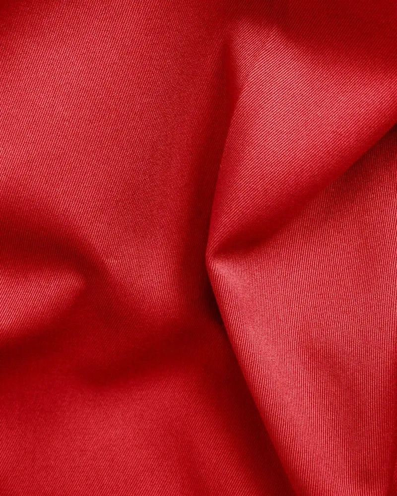 Red Cotton Trousers