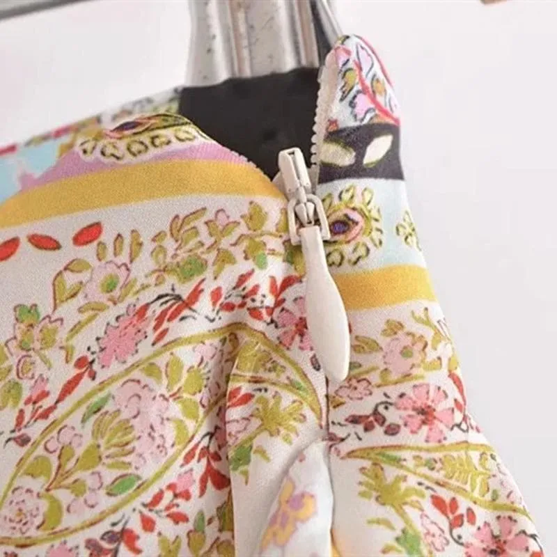 RETRO KNIT SPLIT SUMMER WRAP SKIRT