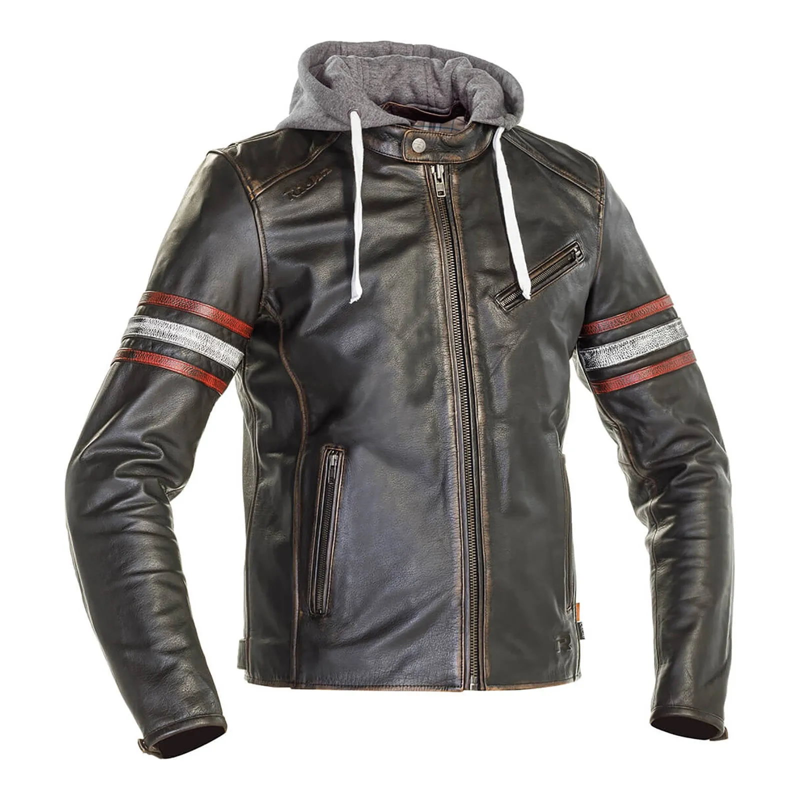 RICHA TOULON 2 LEATHER JACKET - BLACK / RED