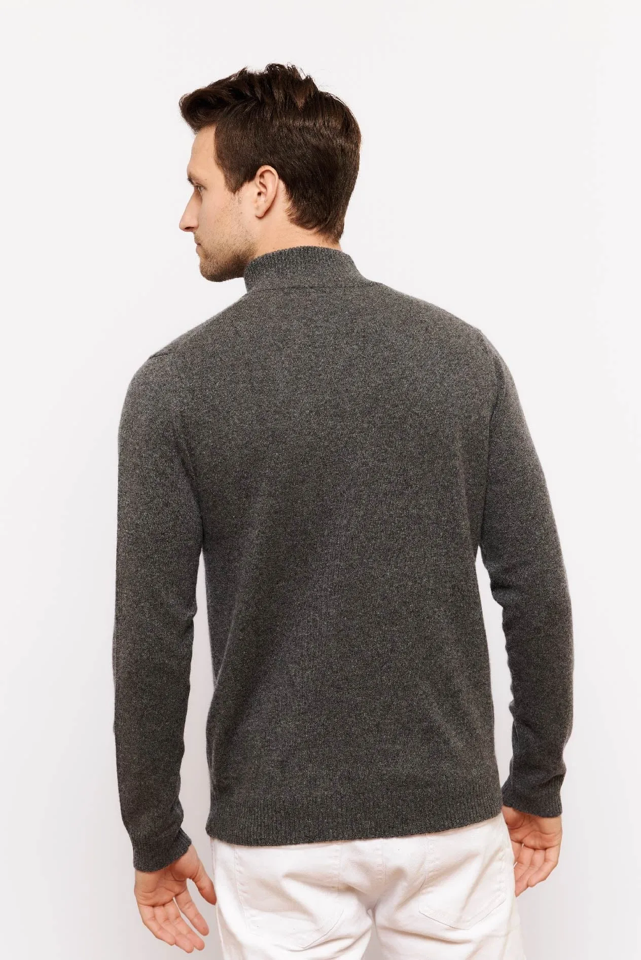 Ricky Cashmere Sweater in Charcoal
